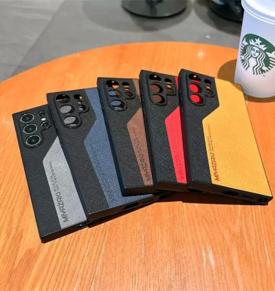 Two-Tone Textured Phone Case for Samsung S24/S23/S22 Ultra – Shockproof & Stylish