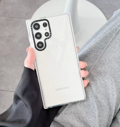 Clear White Frame Case
