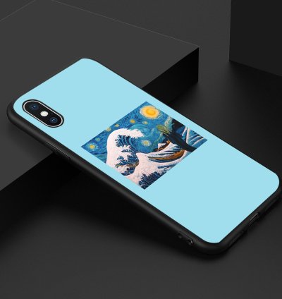 The Great Wave Starry Night Case