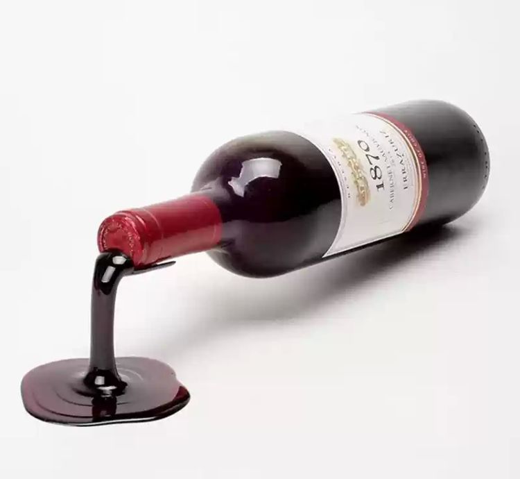 Wine-pour bottle holder